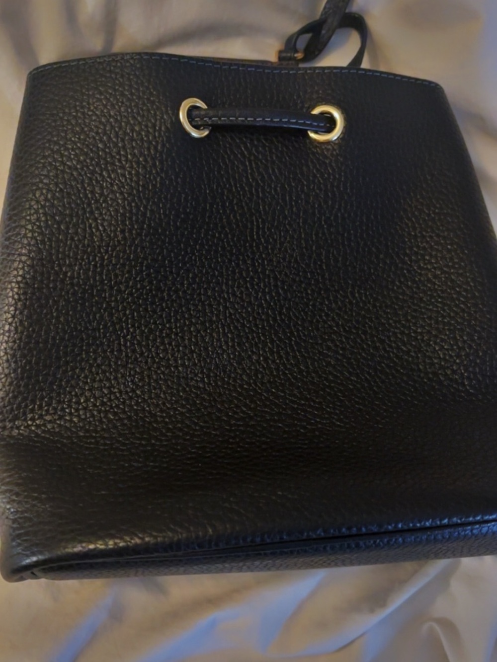 Coach Black Leather Bag with Gold Hardware